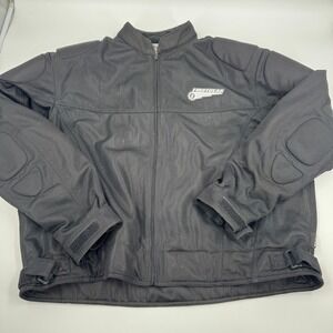Firstgear Mesh-Tex Motorcycle Jacket Men 3XL Black Padded Ventilated Riding Gear